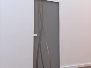 porta de vidro l 003 Modelo 3D
