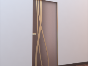 glass door l 003 3D 模型