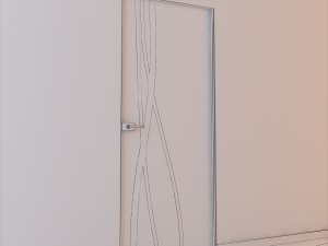 glass door l 003 3D 模型