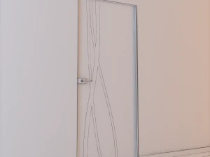 glass door l 003 3D Model