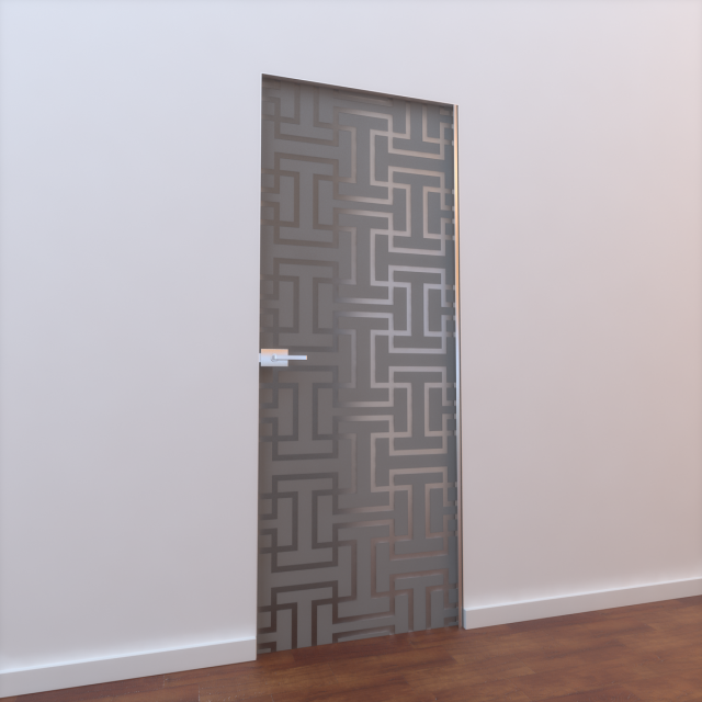 glass door l 004 3D 模型 .c4d .max .obj .3ds .fbx .stl .blend