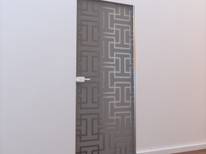 glass door l 004 3D Model