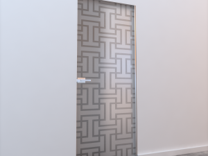 glass door l 004 3D 模型