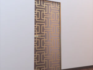 glass door l 004 3D Model
