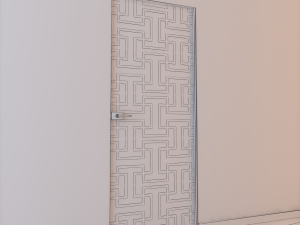 glass door l 004 3D 模型