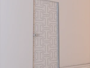 glass door l 004 3D Model