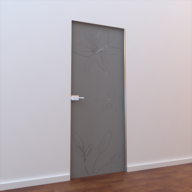 glass door l 005 3D 模型 .c4d .max .obj .3ds .fbx .stl .blend