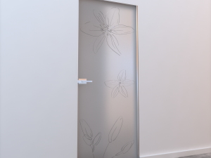 glass door l 005 3D 模型