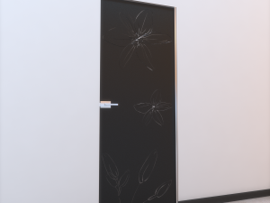 glass door l 005 3D 模型