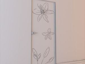 glass door l 005 3D 模型
