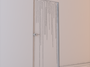 glass door l 006 3D Model