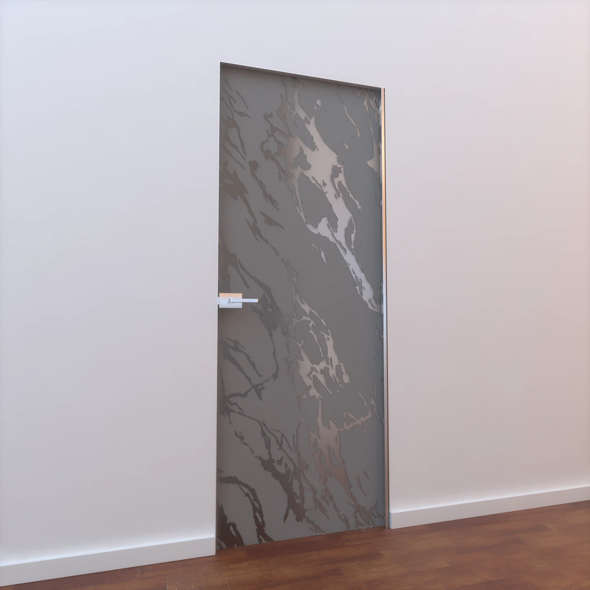 glass door l 007 3D Model .c4d .max .obj .3ds .fbx .stl .blend