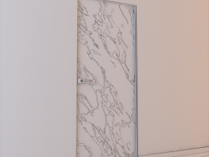 glass door l 007 3D मॉडल