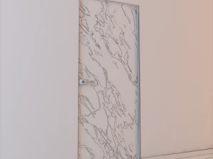glass door l 007 3D Model
