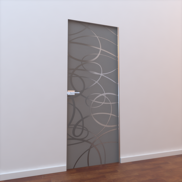 glass door l 008 Model 3D .c4d .max .obj .3ds .fbx .stl .blend