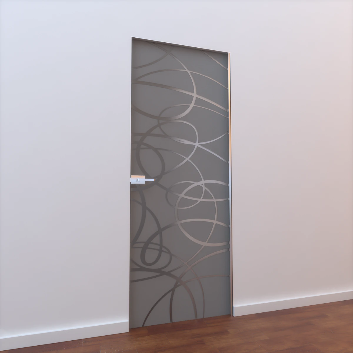 glass door l 008 3D Model .c4d .max .obj .3ds .fbx .stl .blend 