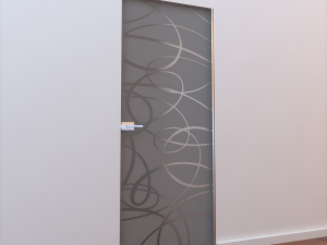 glass door l 008 3D Model