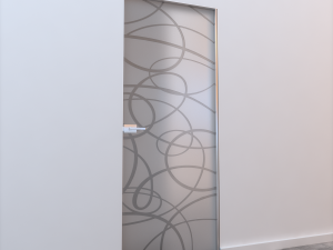 glass door l 008 Model 3D
