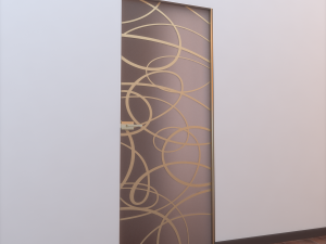 glass door l 008 Model 3D