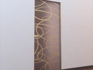 glass door l 008 3D Model