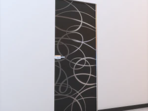 glass door l 008 3D Model