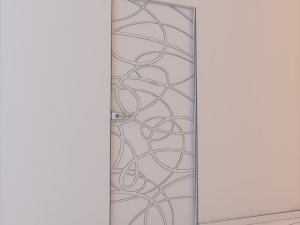 glass door l 008 Model 3D