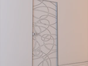glass door l 008 3D Model