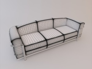sofa set 001 Modelo 3D