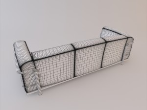 sofa set 001 Modelo 3D