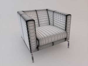 sofa set 001 Modelo 3D