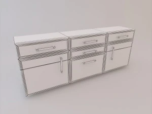 sofa set 001 3D Model