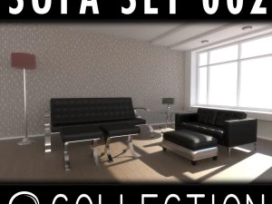 set divani 002 Modello 3D
