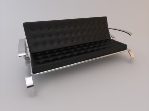 sofa set 002 Modèle 3D