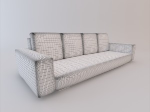 sofa set 003 Modello 3D