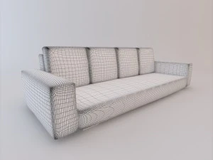sofa set 003 3D Model