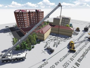 3d scene of a residential complex 3d k i b o t h u j Modello 3D