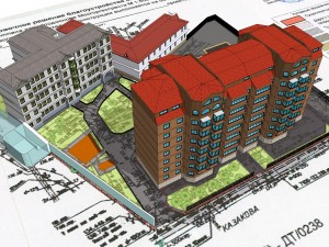 3d scene of a residential complex 3d k i b o t h u j Modello 3D