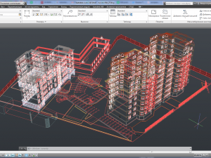 3d scene of a residential complex 3d k i b o t h u j Modello 3D
