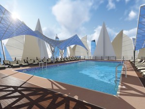 city beach complex Model 3D