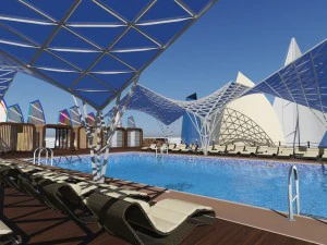 complejo de playa de la ciudad Modelo 3D