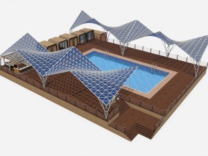 city beach complex Modelo 3D
