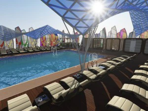 complejo de playa de la ciudad Modelo 3D