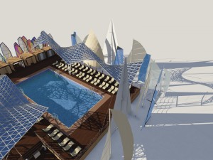 city beach complex Modelo 3D
