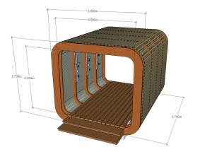 complejo de playa de la ciudad Modelo 3D