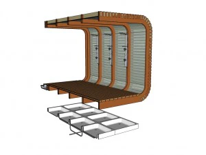 complejo de playa de la ciudad Modelo 3D