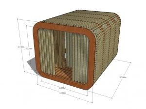 complejo de playa de la ciudad Modelo 3D