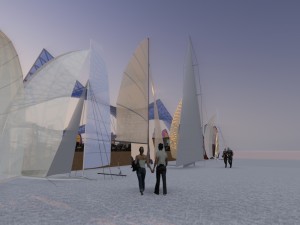 city beach complex Modelo 3D