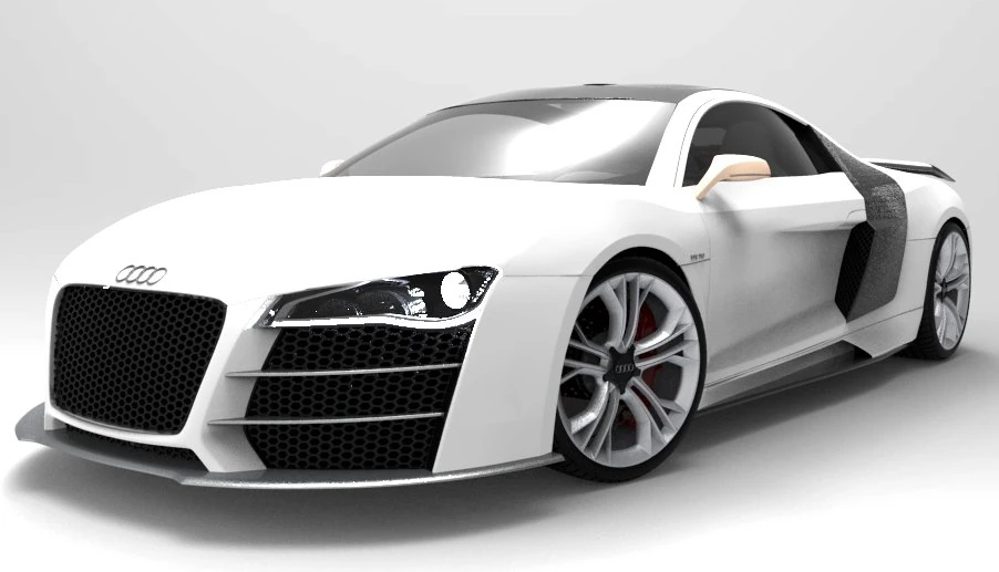 audi r8 v12 sport 3D Model .c4d .max .obj .3ds .fbx .stl .blend