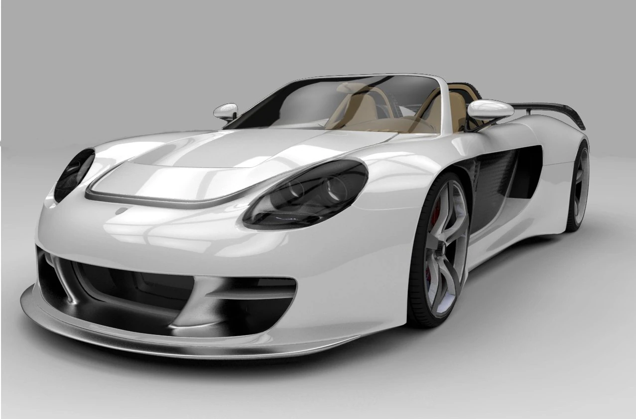 porche carrera gt sport 3D Model .c4d .max .obj .3ds .fbx .stl .blend 