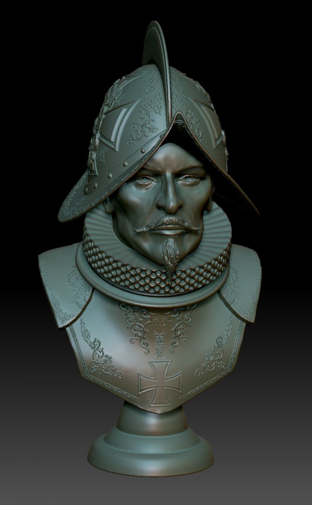 conquistador 3Dプリントモデル .c4d .max .obj .3ds .fbx .stl .blend 